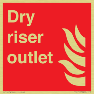Dry riser outlet